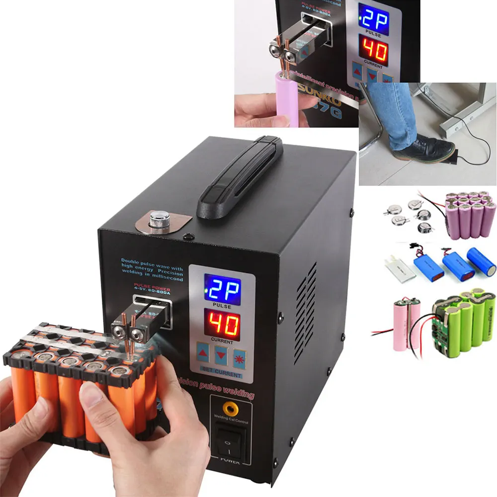 

2.8KW Battery Spot Welder Machine for 18650 Batteries Pack Spot Welding Machine LED illumination Digital Display Pulse Welding