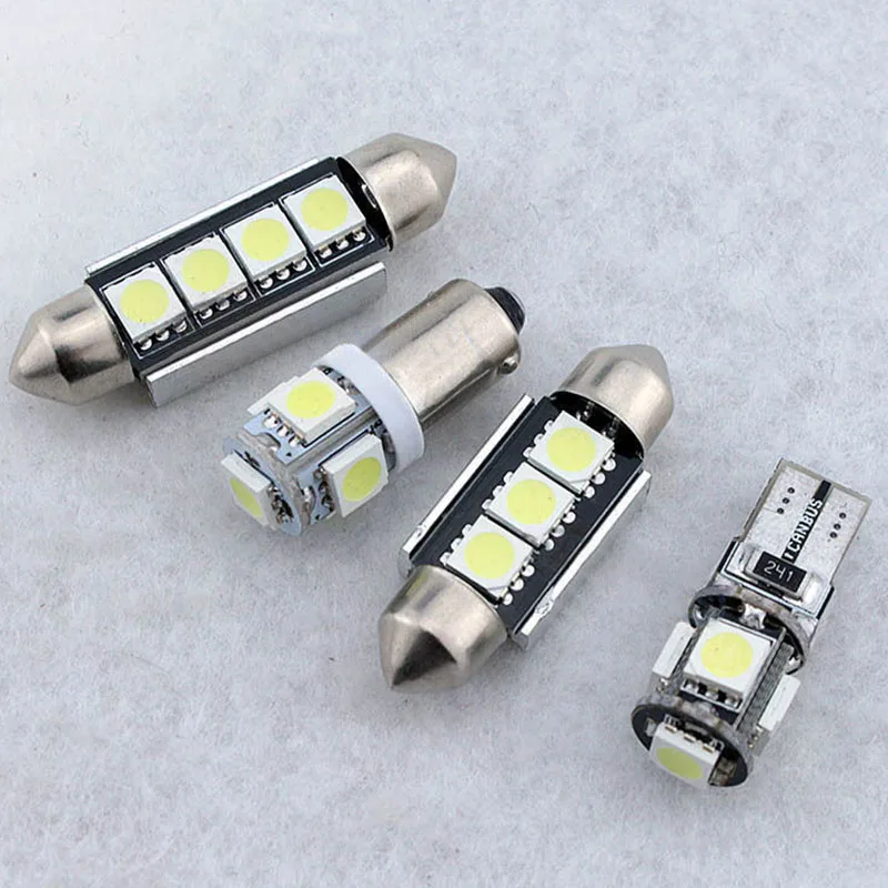 16pcs/lots Car Interior White LED Light Bulb Kit for 2009-2016 Audi A4 S4 RS4 B8