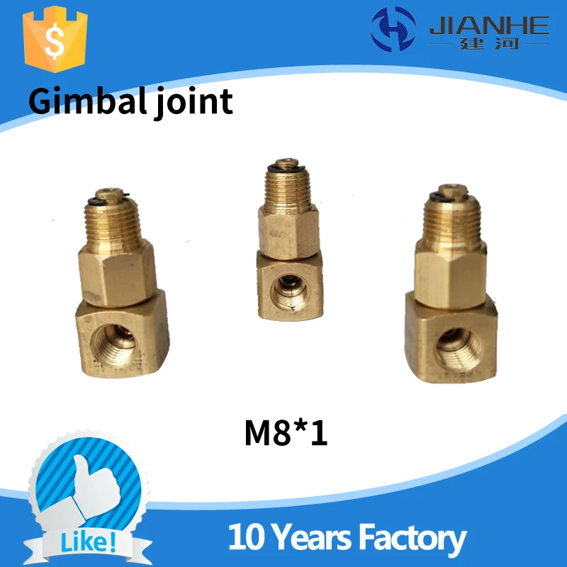 10pc M8*1 Lubrication Brass oil Pipe Fitting for central Lubrication