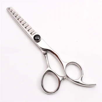 

6'' JP Steel 440C Customized Logo Professional Human Hair Thinning Scissors 10Teeth Barbers' Scissors Thinning Rate 40% C2005-C