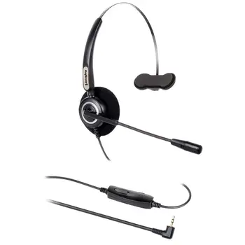 

2.5mm jack headset Volune and Mute for Cordless Phones and Polycom Grandstream C isco Linksys SPA Zultys Gigaset phones