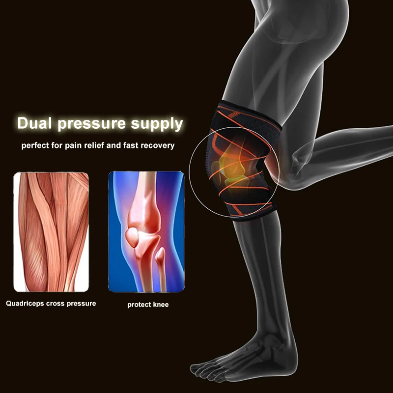 2 шт. коленная Поддержка дышащий послеродовой восстановление коленная повязка Скоба Профессиональный защитный спортивный наколенник теннис Велоспорт