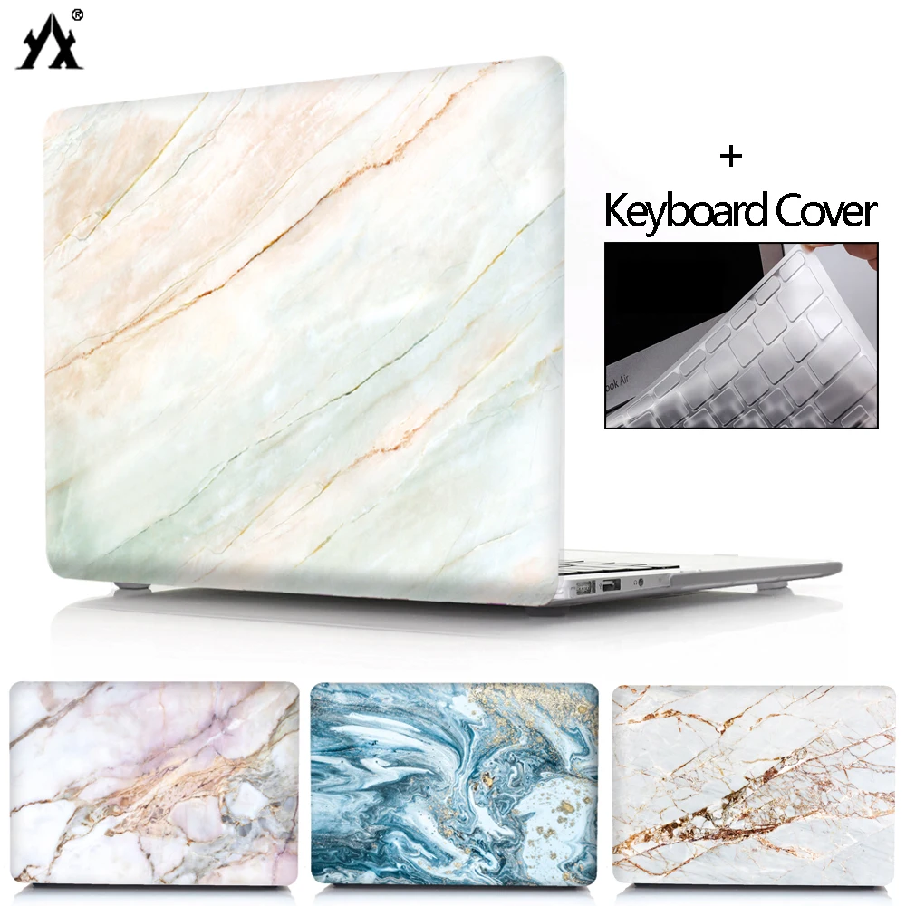 Мраморный чехол для ноутбука Mac Book Touch Bar/ID Air 13 A2179 2020 Pro Retina 11 12 15 macbook 16 A2141 +