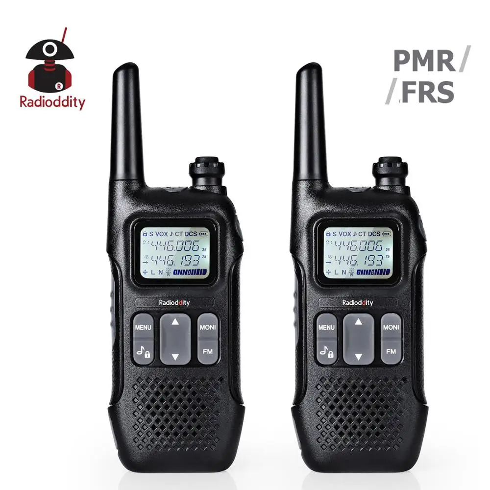 [2 шт.] радиодность FS-T1 PR-T1 2 Вт FRS PMR двухстороннее радио без лицензии рации 22CH с NOAA погодным оповещением FM usb зарядка