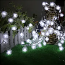 40LED 5 М ИНДИКАТОР Батареи Снежок Помпоном любовника День Света Свадьбы Рождество Украшения Огни Строки Праздник Поставки