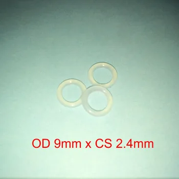 

OD 9mm x CS 2.4mm VMQ PVMQ SILICONE Translucent O ring O-ring Oring Seal Rubber Washer