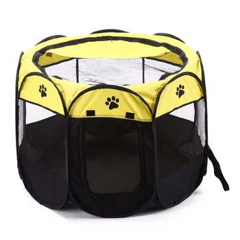 

Dog Beds tent Portable Folding Pet Dog House Cage Dog Cat Tent Playpen Puppy Kennel Easy Operation Octagonal outdoor supplies