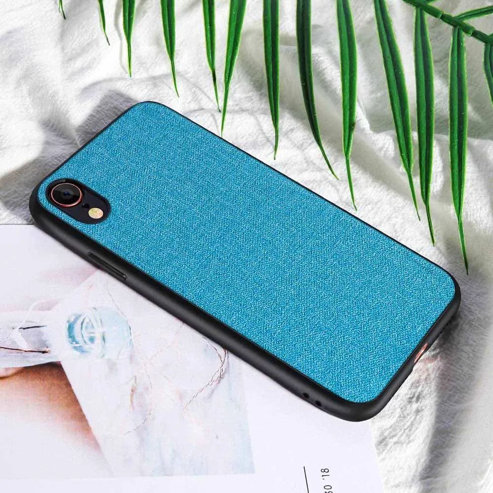 CASEIER тканевый чехол для телефона iPhone 7 Plus 8 XR XS MAX деловой 6 6S задняя крышка