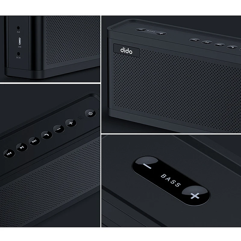 Dido T108 беспроводной Bluetooth спикер телефон избыточный сабвуфер автомобильный домашний портативный мини динамик