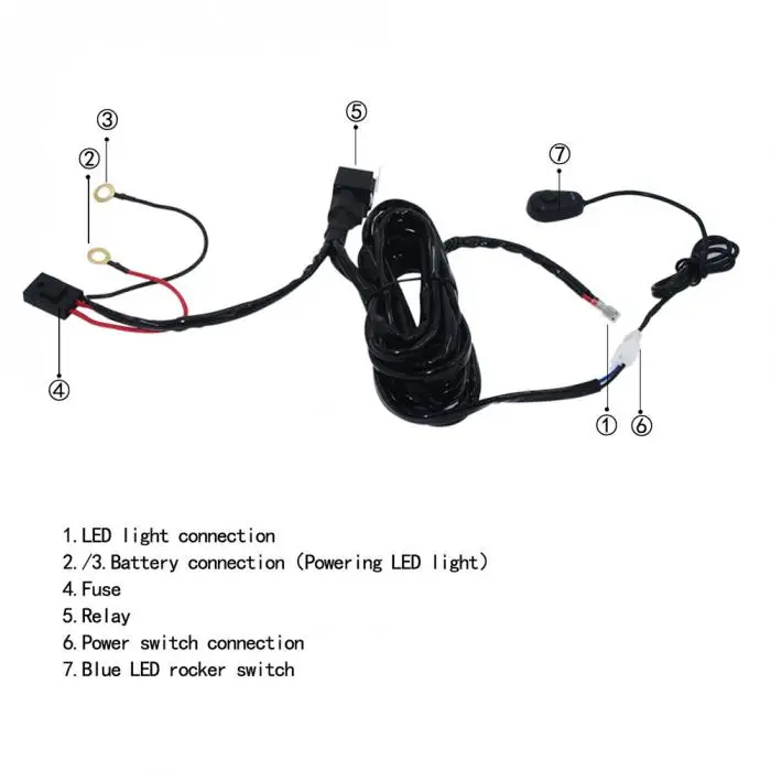Жгут проводов, комплект реле для подключения работы, светодиодный светильник, автомобильная Поворотная фара 88 XR657