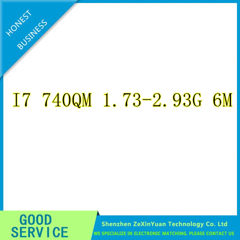

i7-740QM CPU i7 740QM Processor SLBQG PGA988 Laptop CPU Compatible PM55 HM55 QM57