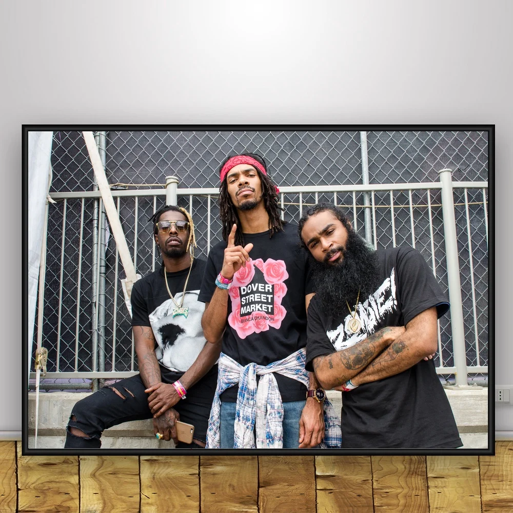 Flatbush ZOMBiES Art Silk Fabric Psychedelic Poster Print Classic Wall Home
