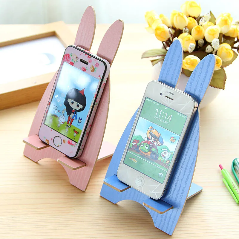 

Multi-functional wooden mobile phone holder Universal Portable cute mobile phone holder Mini Stand Holder