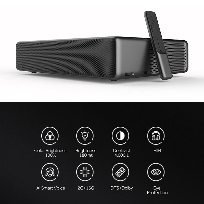 Xiaomi AUN WEMAX ONE Pro Ультра короткий бросок Full HD ALPD 3 0 лазерный проектор 2400 ANSI люмен 1920x1080