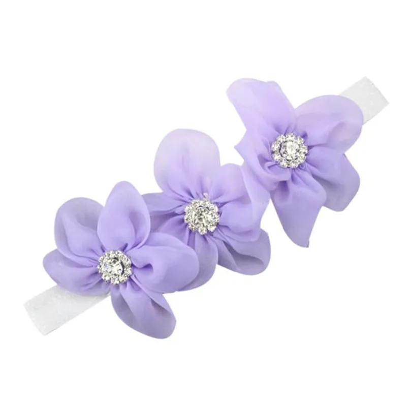 Rhinestone Headband Hairband Baby Girls Flowers Headbands Kids Hair