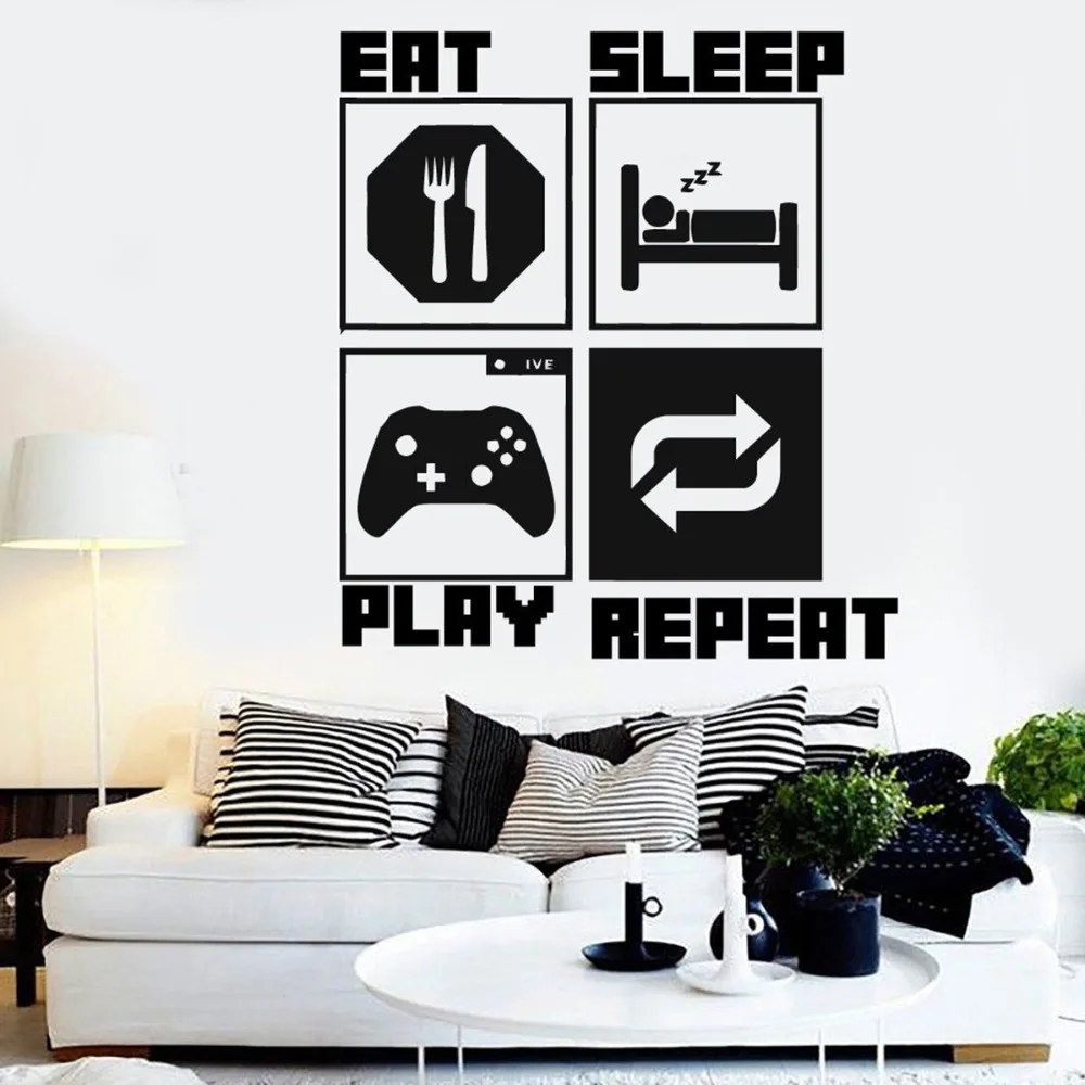 Eat Sleep Game Xbox One Video Car Truck Decal Sticker 20 Colors PS4 Retro system Eat Sleep Game Xbox One Video Car Truck Decal Sticker 20 Colors PS4 Retro system