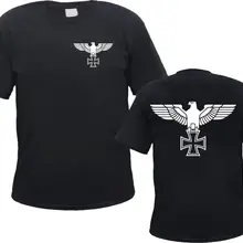 Футболка Imperial Eagle-Железный крест-спереди и сзади-S до 3XL-Железный крест