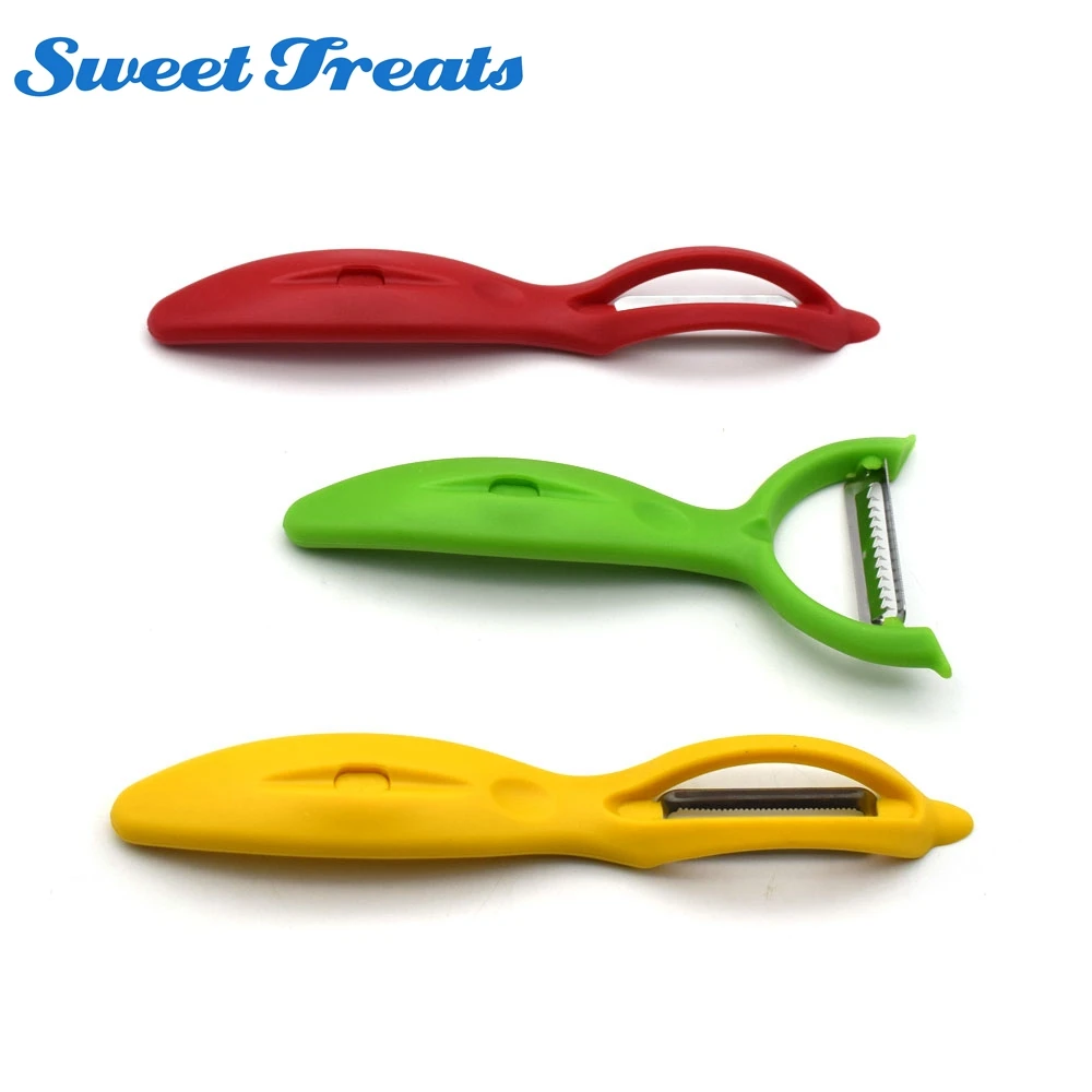 

3Pcs Fruit Vegetable Peeler Set Stainless Steel Fruit Slicer Skin Peelers Grater Potato Peeler Straight Kitchen Gadgets Grater