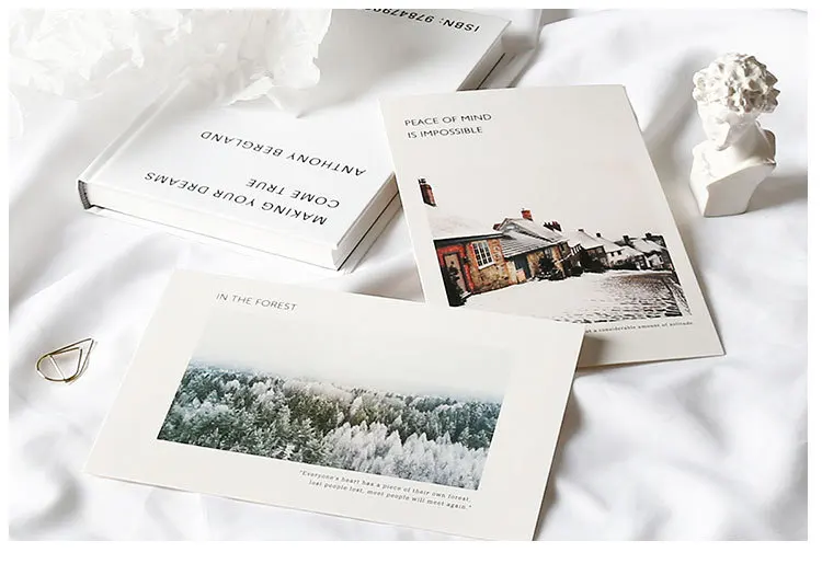 30 Pcs/Set Creative Farewell Series Paper Postcard/Greeting Card/Message Card/Christmas and New Year gifts