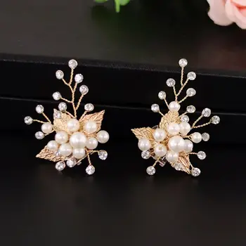 

Shoe Clip Gold Leaf Alloy Wedding Shoes High Heel Decoration Women Charms Luxury Fashion Shoes Ornament DIY Shoe Accessories