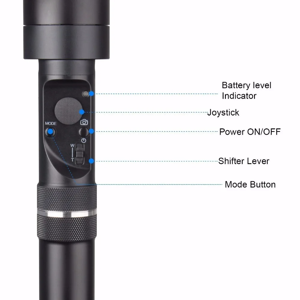 ZHIYUN 3-осевой стабилизатор для Камера, кран, V2 Gimbal 360 градусов панорамные снимки для dslr аксессуары ручной selfie stick