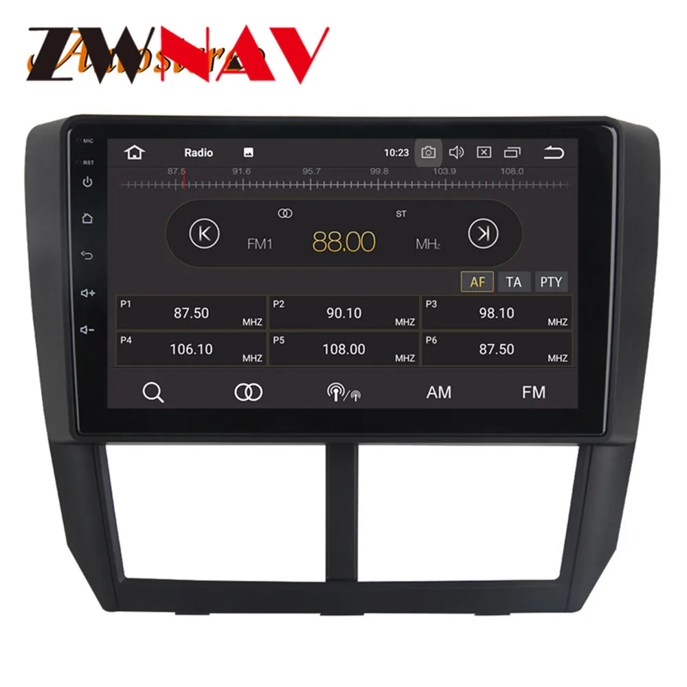 Excellent Octa Core Android 9.0 Car Player Navigation Head Unit For Subaru Forester 2008-2012 GPS Multimedia Radio IPS Screen 5