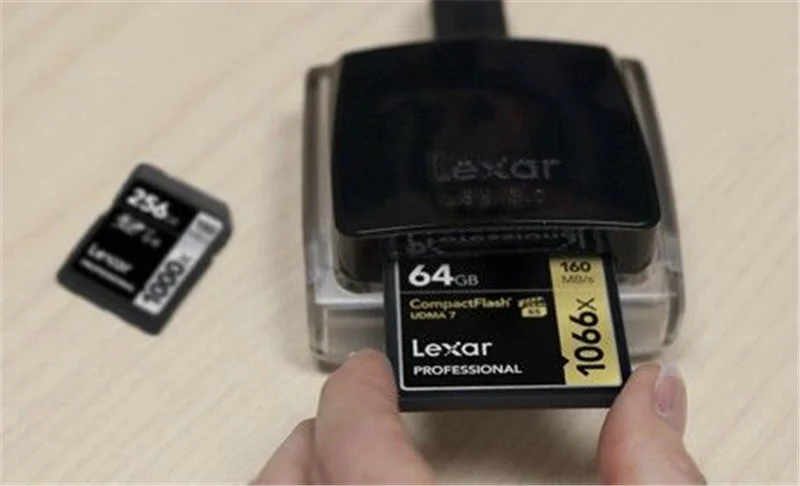 Новинка! Lexar Professional 2 в 1 USB 3,0 двухслотовый считыватель, высокоскоростной USB3.0 профессиональный кардридер для SD SDHC SDXD CF карты