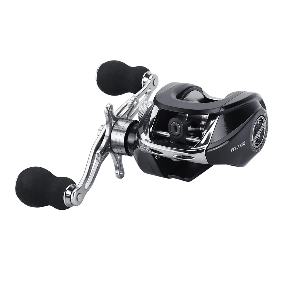 17+1BB Bait Casting 6.31 Ratio Dual Brake System Baitcast Reel 8kg