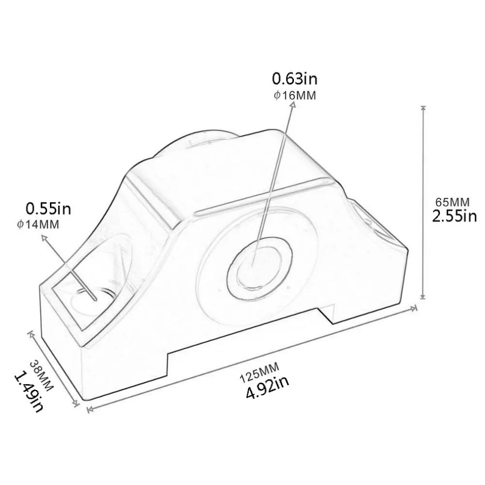 Car Engine Mounting Bracket Small Angle Engine Foot For Honda For Civic Engine