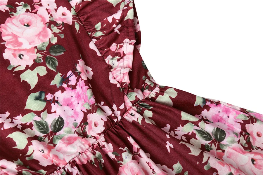 Gladiolus 2018 Floral Print Women T-Shirts O-Neck Butterfly Sleeve Blue Red Slim T Shirt Women Summer Casual Ruffled Ladies Tops (22)
