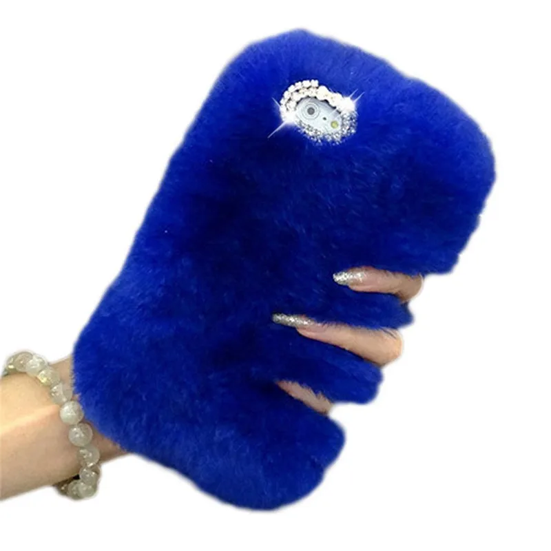 

1Pcs Real Rabbit Ear Fur Fluffy Winter Warm Phone Case Cover For TP-Link Neffos C9 C9A X9 C5A N1 X1 Y5 Y5s Y5L Y6 C7 Y7 Coque