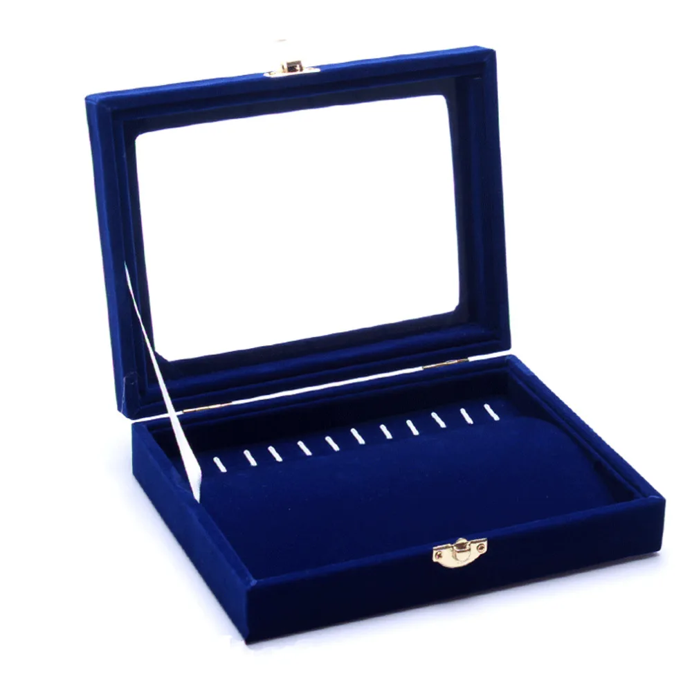 Ожерелье дисплей коробки браслет палитра в футляре ювелирные изделия коробка для ювелирных изделий коробка бархатная крышка подвесной органайзер чехол с крышкой