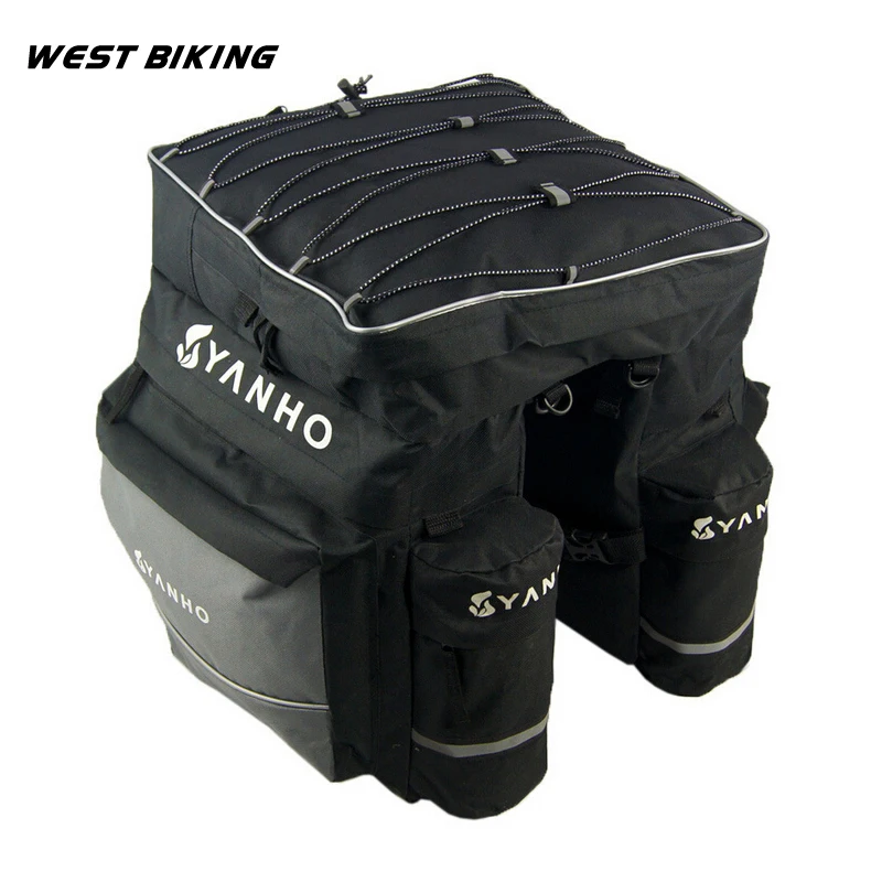 

WEST BIKING Bike Cycling Mountain Bike Pack Package Shelf Delivery Equipment Rainproof Bicycle Rear Rack Bag