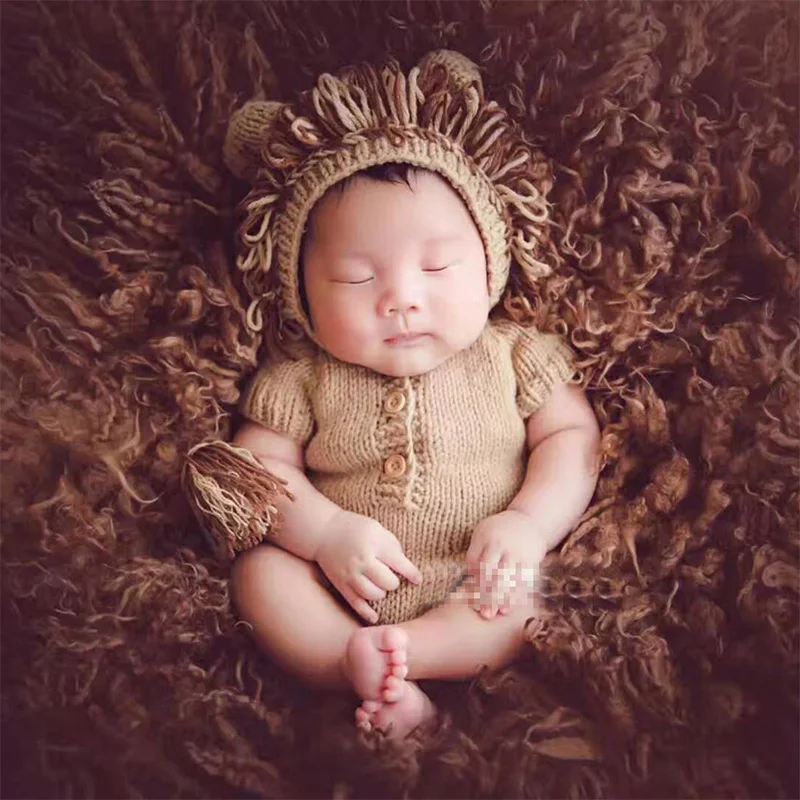 Newborn baby photo lion costume baby photography props infant outfit crochet fotografia accessories toddler shoot Christmas gift цена Newborn baby photo lion costume baby photography props infant outfit crochet fotografia accessories toddler shoot Christmas gift цены онлайн