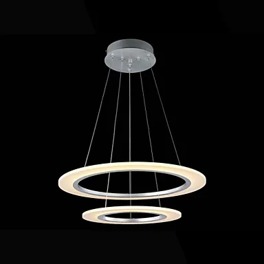 Creative 2 Rings Acrylic Droplight Modern LED Pendant Light Fixtures For Living Dining Room Hanging Lamp Indoor Lighting