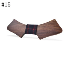 Дерево соответствует цвету ручной работы индивидуальная Массивная древесина галстук-бабочка