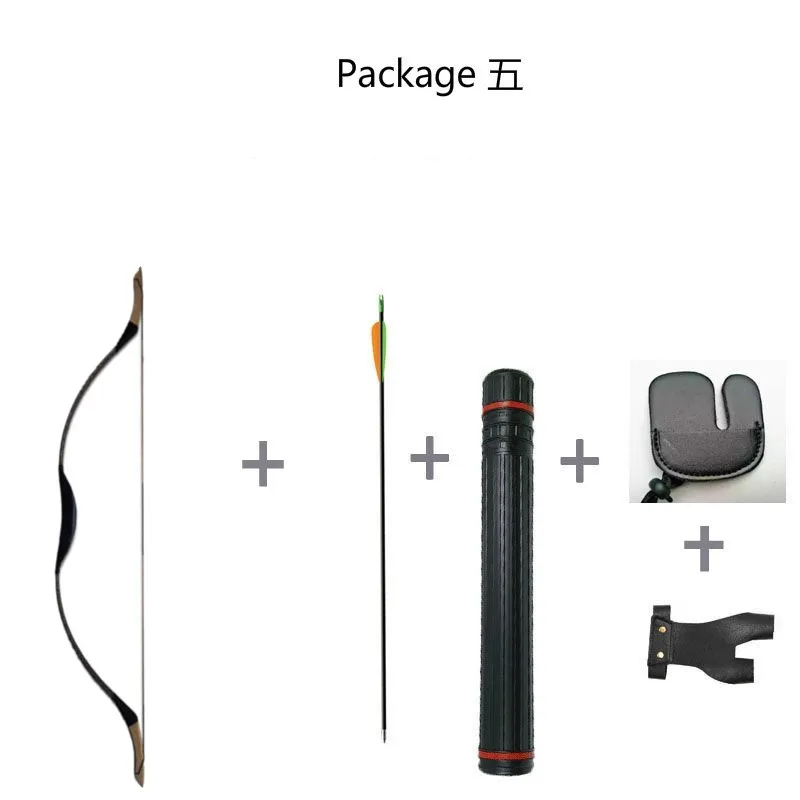 

Traditional Dragon Claw Pattern Black Bow and Arrow Set Hunting High Strength Wooden Hand-made Archaic Bow and Arrow Accessories