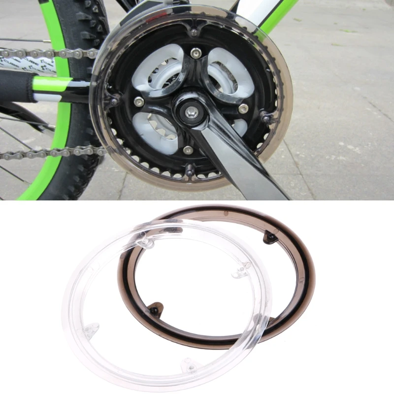 MTB Bike Bicycle Cycling Crankset Wheel Cover Guard Chain Protective Cap Plastic