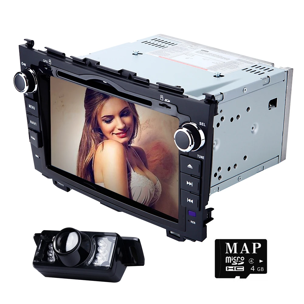 Cheap 7 inch Car DVD Player for Honda CRV 3 CR-V 2007 2008 2009 2010 2011 AutoRadio GPS Navigation Audio SWC 3G USB BT TV IPOD RDS CAM 4