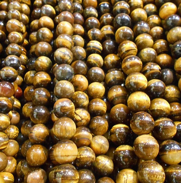 

4mm/6mm/8mm/10mm/12mm Tiger Eye Round Natural Stone Loose Beads