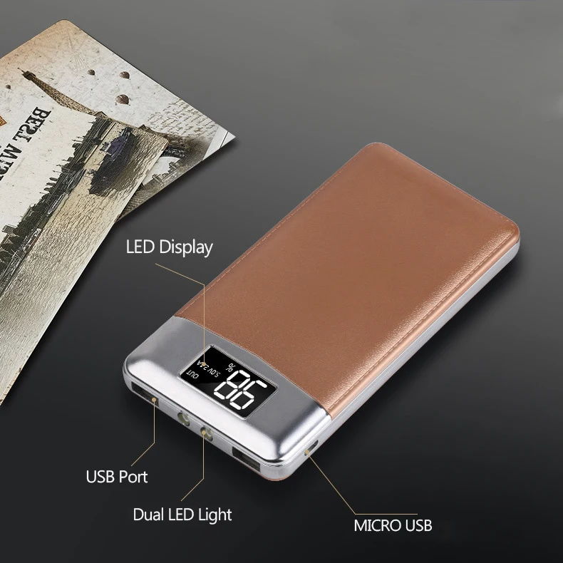 Внешний аккумулятор для Xiaomi Mi 20000 мАч 2 USB порта|Внешние аккумуляторы| |