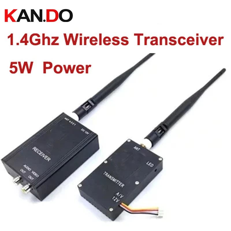 5W 1 4G transceiver for font b drone b font cam 1400mhz frequency 1 4G Video