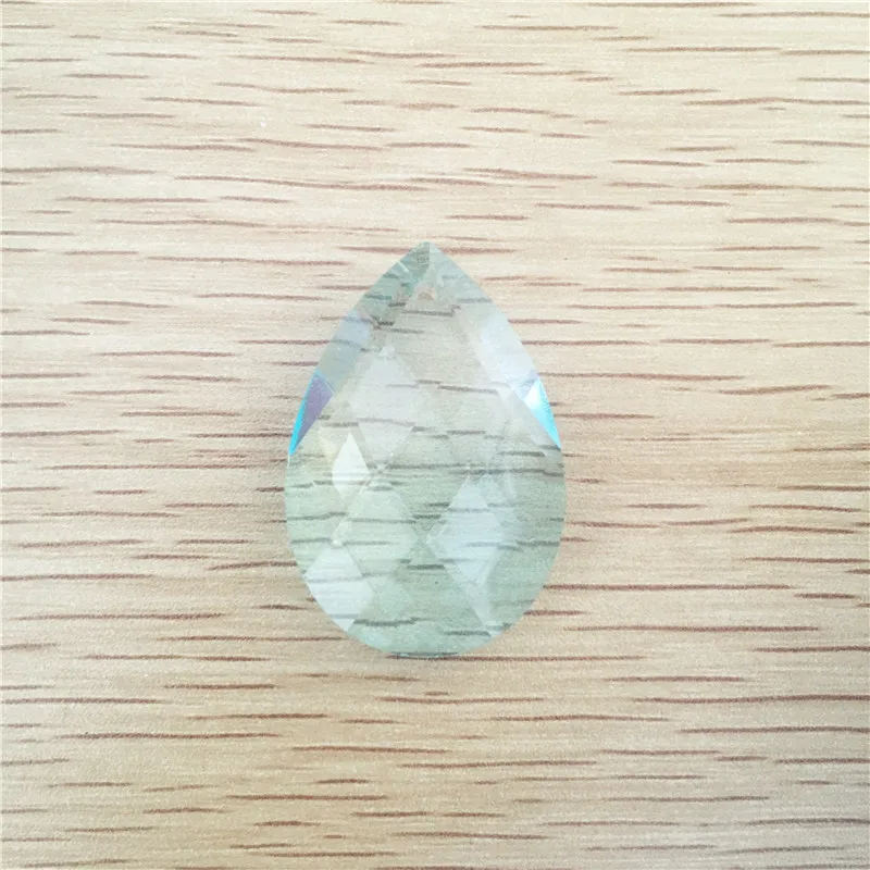 Dazzling Lt Aquamarine 10pcs 38mm Crystal Chandelier Pendants Almond