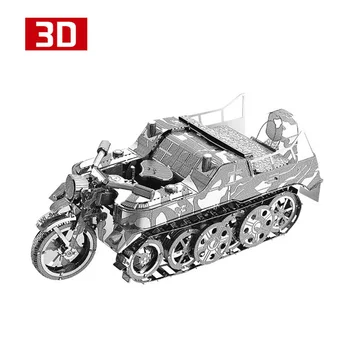

2018 3D Metal Nano Puzzle SdKfz 2 Kleines Kettenkraftrad Motorcycle Assemble Model Kits I22216 DIY 3D Laser Cut Jigsaw Toy