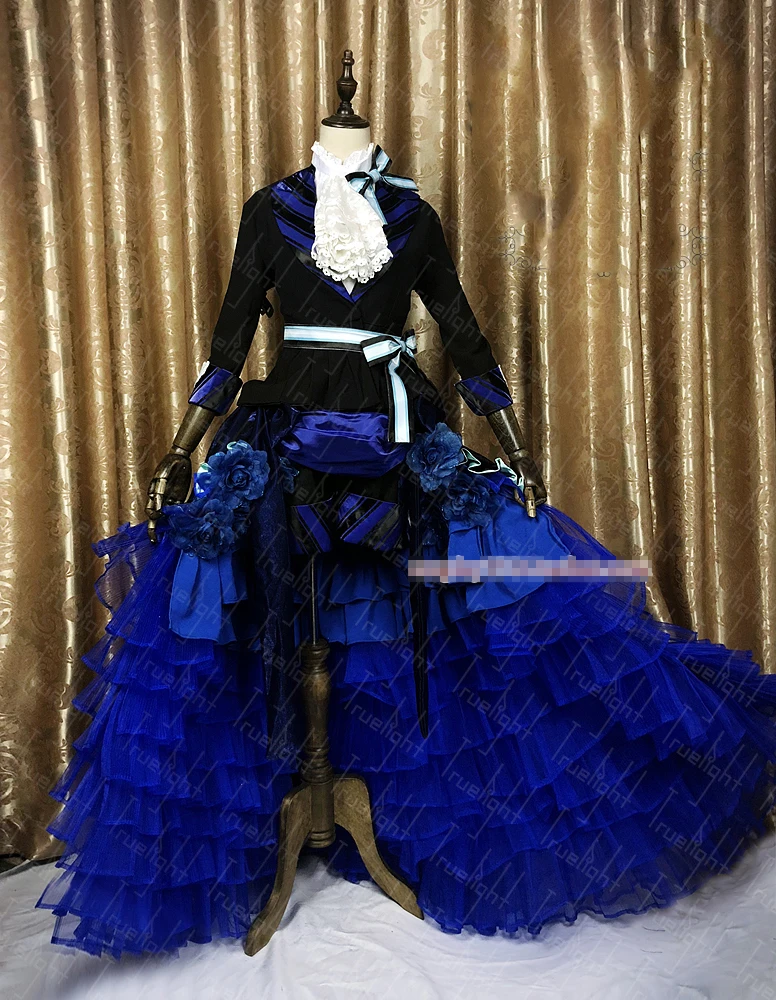 Anime Black Butler Ciel Phantomhive Blue Peacock Illustration