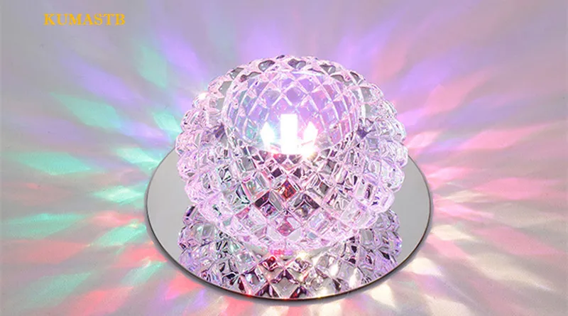 Round Crystal Ceiling Light 15