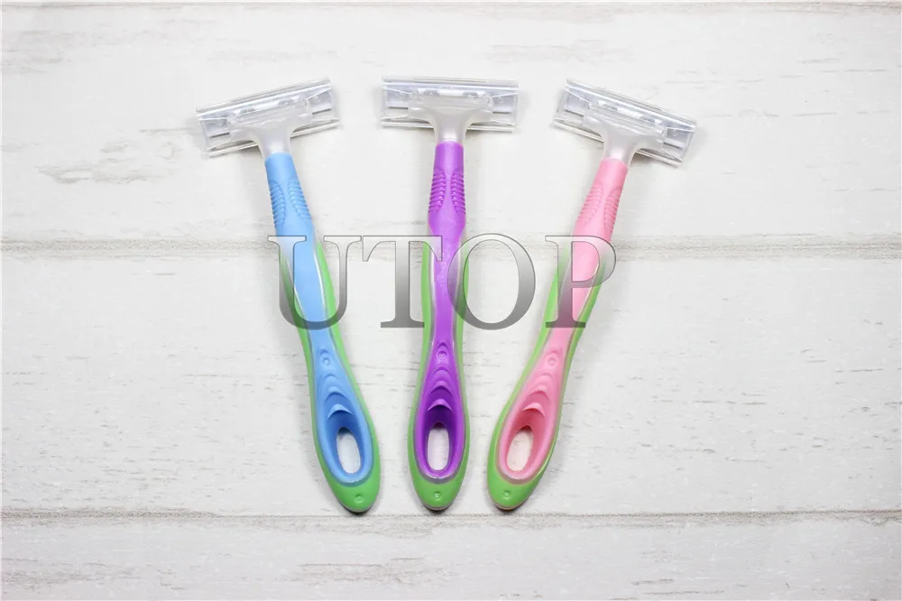 10PCS! Disposable Beauty Women Razors, New Triple Blades Ladies Shaving