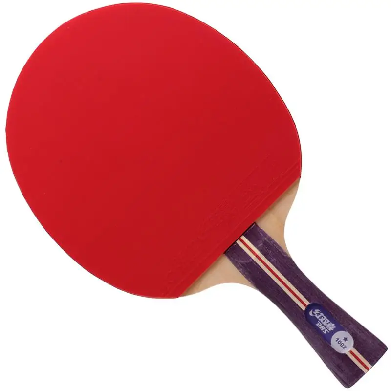 DHS 1002/1006 ракетка для настольного тенниса Ddouble прыщи в резиновой ракетка для пинг-понга tenis de mesa Настольный теннис с сумкой - Цвет: long handle