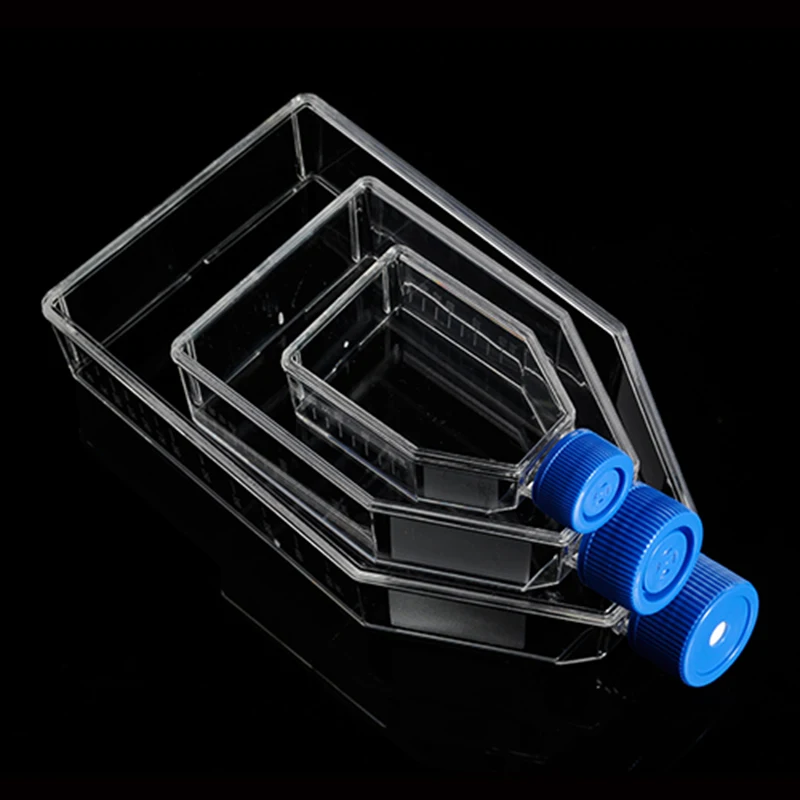 

5 Pieces Plastic Sterile Tissue Cell Culture Flask or Bottle with Filter Cap