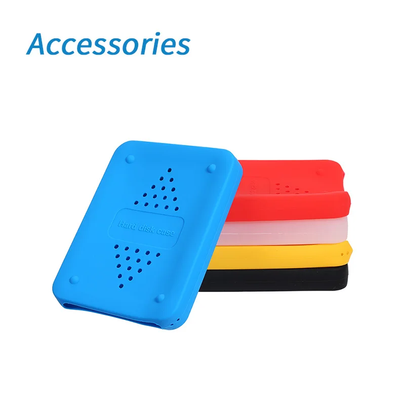 Portable HDD SSD Accessories 2.5 Inch Silicone Case Hard Drive Disk Cover Protector Skin Soft Case For 2.5\